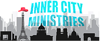 Inner City Ministries skyline welcome graphic